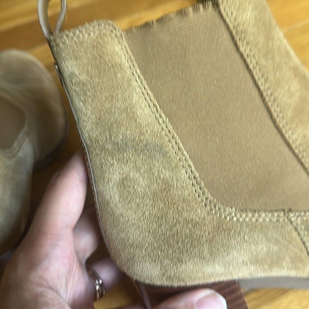 Tory Burch Stafford Women's Tan Suede Ankle Boots size 10 - Picture 7 of 8